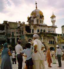 Image result for Indian army storms Golden Temple images