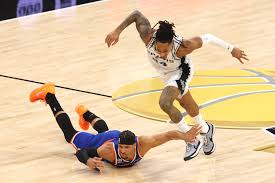 NBA fans divided over Josh Hart getting slammed with Flagrant 1 foul for tripping Devin Vassell