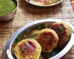 Image of Serving sweet potato cutlets