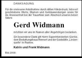 Gerd Widmann-möchten wir uns i | Nordkurier Anzeigen
