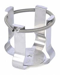 OHAUS, Flask Clamp, Stainless Steel, Media Bottle Clamp ...