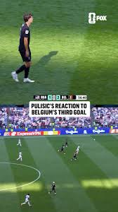 Pulisic reacts to Belgium finding the back of the net again