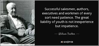 William Feather quote: Successful salesmen, authors, executives ... via Relatably.com