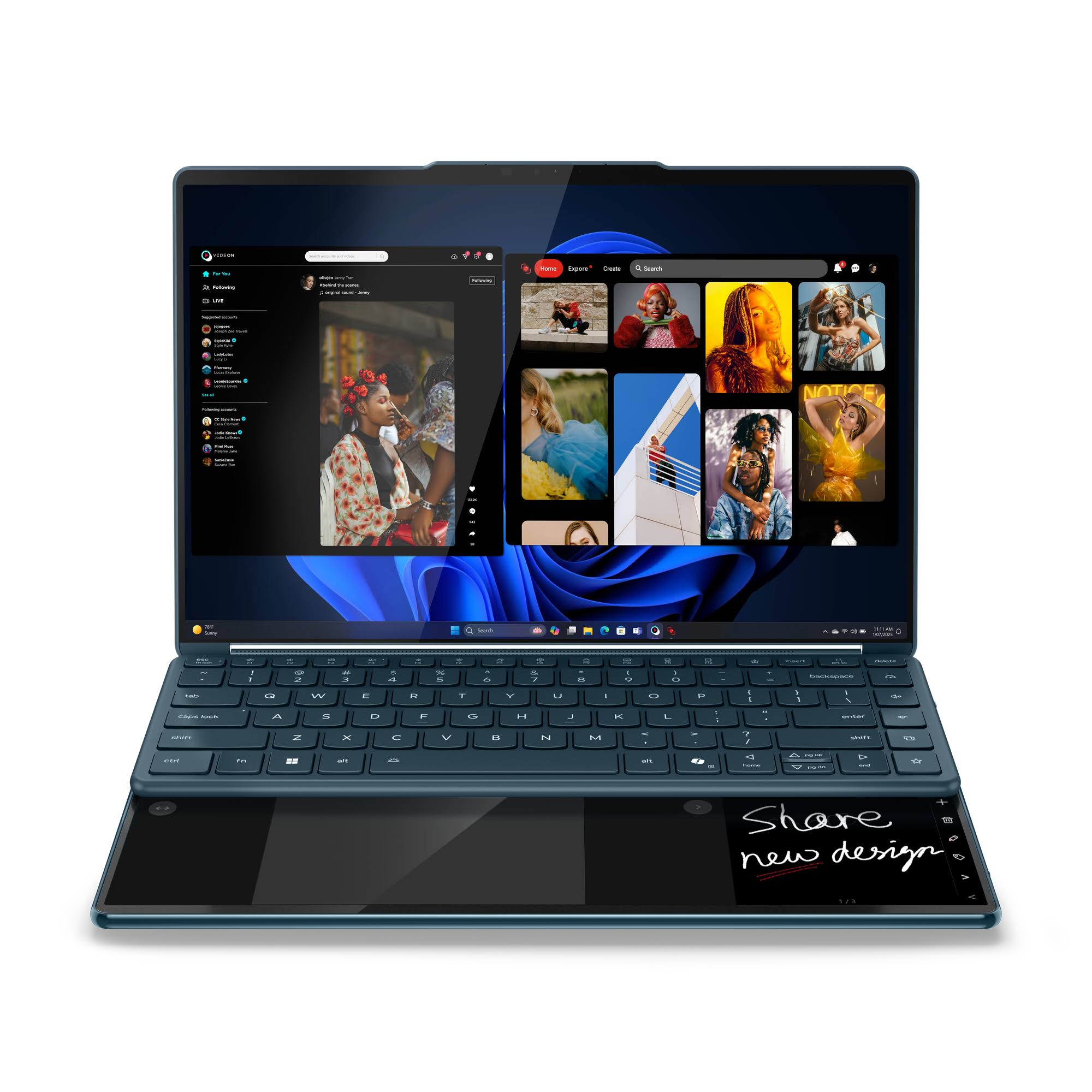 Lenovo Yoga Book 9i 2-in-1 14" 2.8K Dual Screen Oled Touchscreen Laptop 83kj