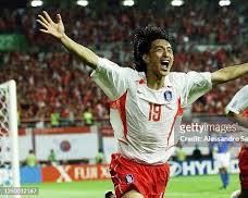 South Korean national team celebrating a goal during the 2002 World Cup