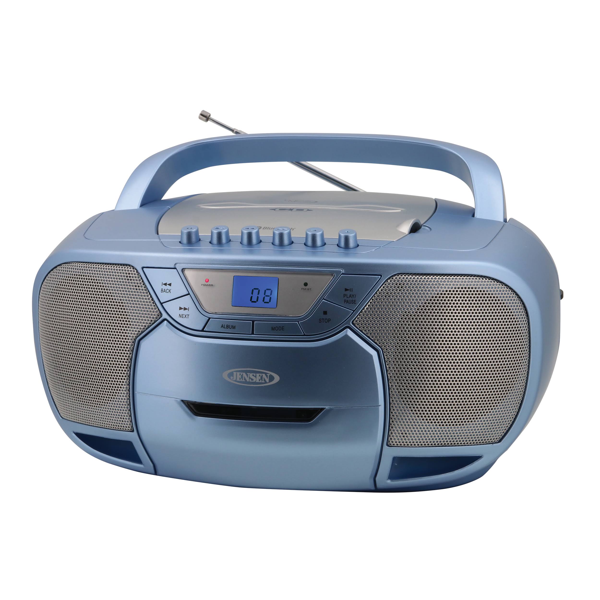 Jensen Bluetooth Boombox CD Cassette Recorder AM/FM