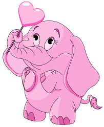Image result for free clipart pink elephant