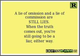 Quotes About Omission Of Truth. QuotesGram via Relatably.com
