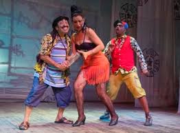 El negrito, la mulata y el gallego, personajes del teatro bufo cubano.