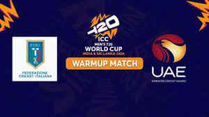Italy vs United Arab Emirates, 15th Match, ICC Men's T20 World Cup Warm up Matches 2026 - Commentary