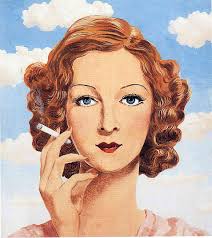 Georgette Magritte - Rene Magritte. Artist: Rene Magritte. Completion Date: 1934. Place of Creation: Brussels, Belgium. Style: Surrealism - georgette-magritte-1934(1)