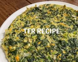 Spinach omelette in Middle Eastern cuisineの画像