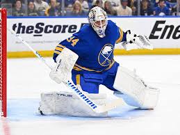 Sabres appear to be switching goalies for Game 2 in Boston