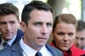 Stephen Milne outside Melbourne Magistrates Court Photo: Stephen Milne has been committed to stand trial on three counts of rape. (AAP: Julian Smith) - 5095246-3x2-340x227