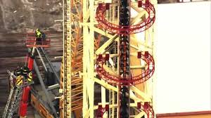 Hollywood Rip Ride Rockit Coaster Fire at Universal Orlando