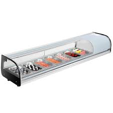 VEVOR Sushi Display Case Refrigerator, 2.5 Cu.ft Commercial ...