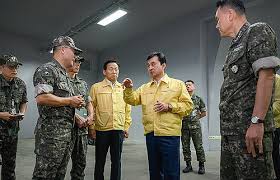 Defense minister calls for firm readiness as major combined drills under way