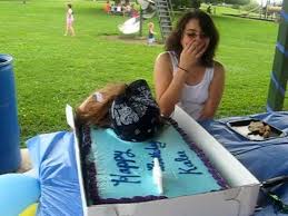 Image result for face gets slammed into cake