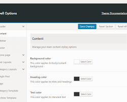 Layout panel in Divi Theme Options