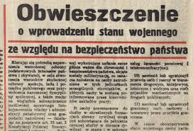Znalezione obrazy dla zapytania stan wojenny