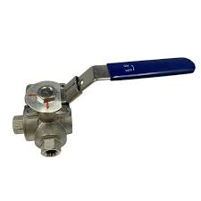 Rc15 BSP 3-WAY L-PORT REDUCED BORE BALL VALVE 800WOG CF8M ...