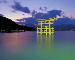 厳島神社の夜景の画像