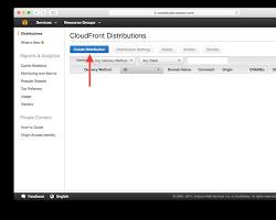 Image of creating a distribution in AWS CloudFront