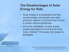 Benefits of solar energy for kids