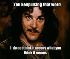 that word...
