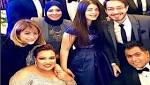 صور| أحمد زاهر وأسرته في