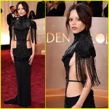 Jenna Ortega Shows Some Skin at Golden Globes 2026