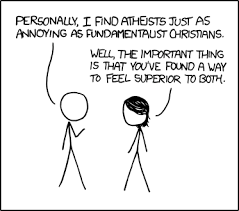 Image result for funny cartoons on faith and atheist