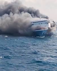 Rescuers search for 28 missing after ferry catches fire in Indonesia's Madura island