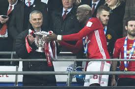 Image result for Mourinho and Zlatan at EFL CUP FINAL