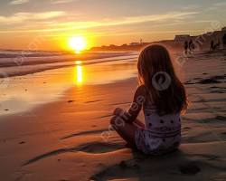 Gambar Menyaksikan matahari terbenam di Pantai Pasur