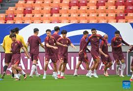 Team China trains ahead of FIFA World Cup Asian Qualifiers match