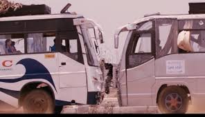 Image result for bus collide bus