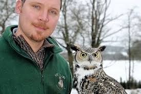 Paul Larkham. A BIRD of prey enthusiast who hoped to open a falconry centre in woodland near Farnham has been told he has until July to get off the land. - C_67_article_2127766_body_articleblock_0_bodyimage