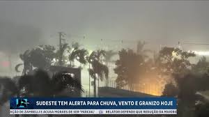 Chuva forte e ventos intensos colocam regiões do Sudeste em alerta