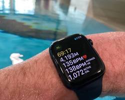 Image of Apple Watch Series 9 being used while swimming