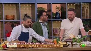 Reinaldo é eliminado do MasterChef e fala sobre trajetória