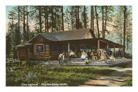 Log Cabin, Hayden Lake, Idaho Poster bei AllPosters. - log-cabin-hayden-lake-idaho