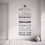 Personalised quote wall stickers