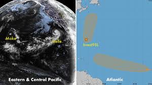 Two Atlantic tropical disturbances to watch; Tropical Storm Moke brings rain to Hawaii