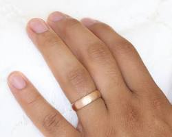 Image of Classic Rose Gold Band ring for men