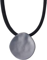 Amazon.com: Z&R RETRO Silver Grey Pendant Black Leather Chokers Necklace for Women Jewelry Trendy Original Design Jewlry (Grey): Clothing, Shoes & Jewelry