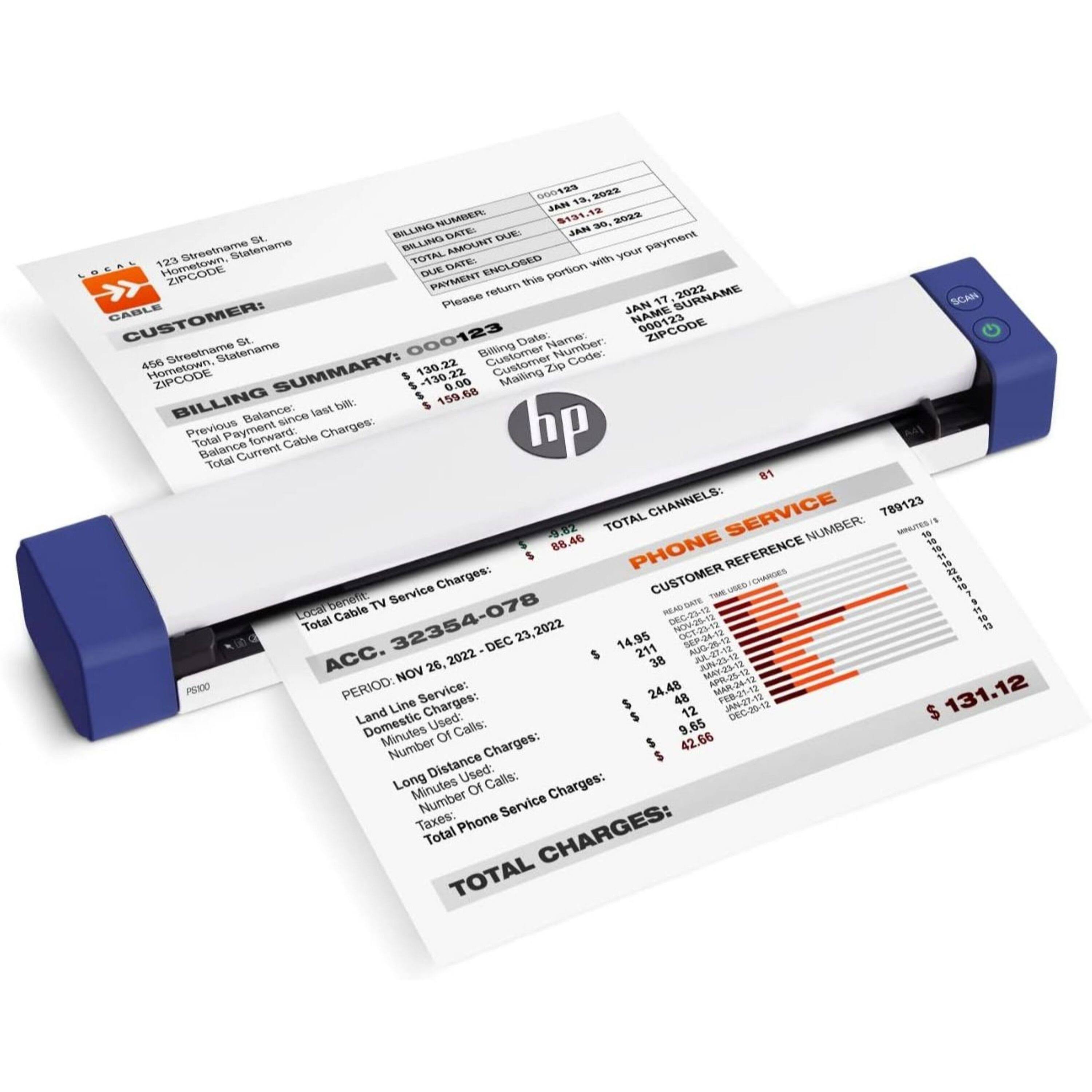 HP PS100 Portable Document Scanner