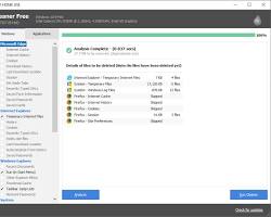 Image of CCleaner cleaning junk files