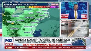 Major I-95 cities in the Northeast, Mid-Atlantic targeted in Sunday rain event