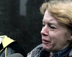 Donna Stone, David Brian Stone&#39;s ex-wife, cries as she talks to members of the media outside the federal courthouse on Monday. - Donna-Stone-thumb-350x278-34107